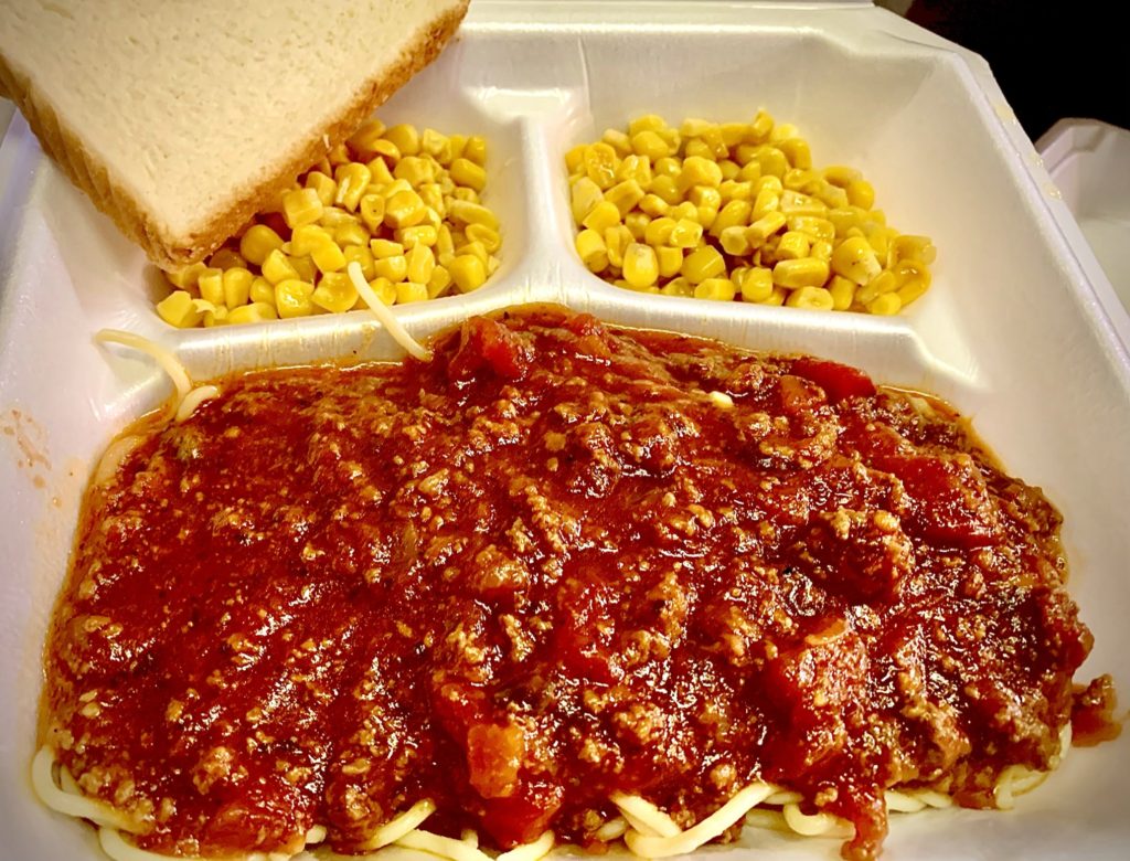 Thursday Lunch Special: Spaghetti and Corn